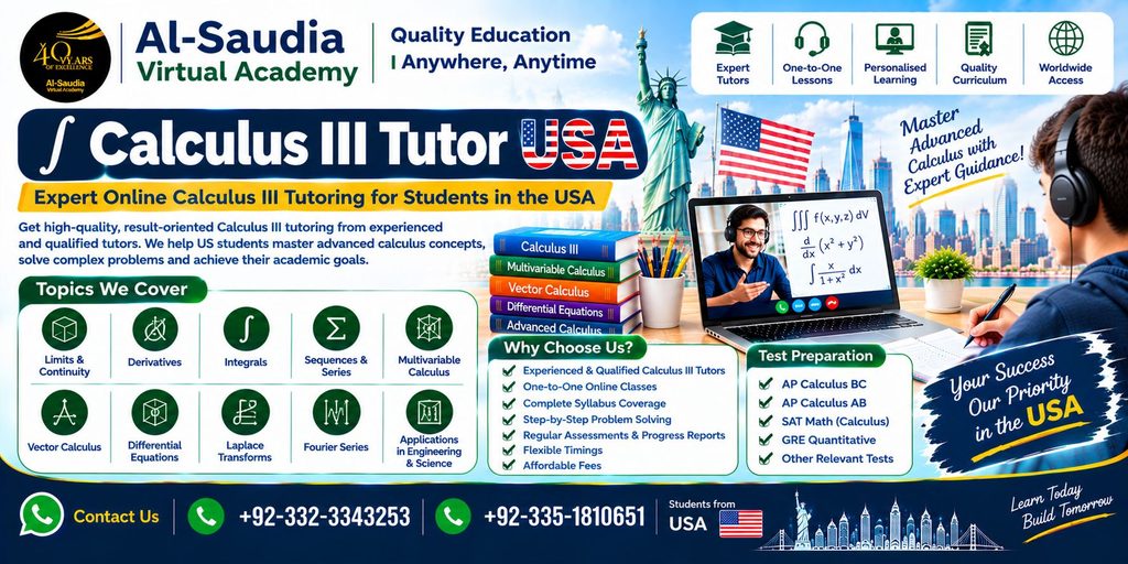Calculus III Tutor USA