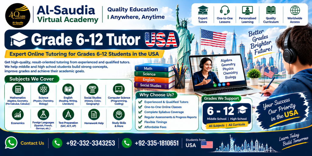 Grade 6–12 Tutor USA